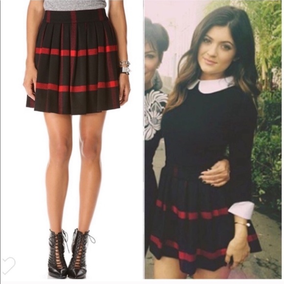 Alice + Olivia Dresses & Skirts - Alice + Olivia red and black plaid mini skirt  4